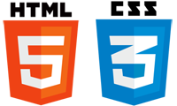 Logotipos de HTML5 y CSS3